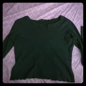 green long sleeve from Brandy Melville